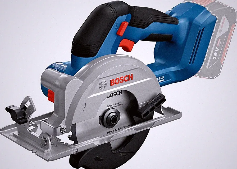 Bosch Professional 18V System Akku-Kreissäge GKS 18V-51 (Bürstenloser Motor, Ink
