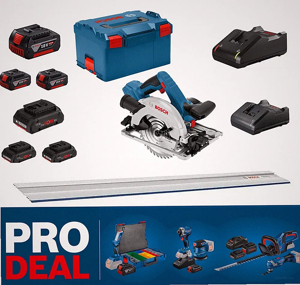 Bosch Professional Akku-Kreissäge GKS 18V-57 G Mit / Ohne Akku / Ladegerät / FSN