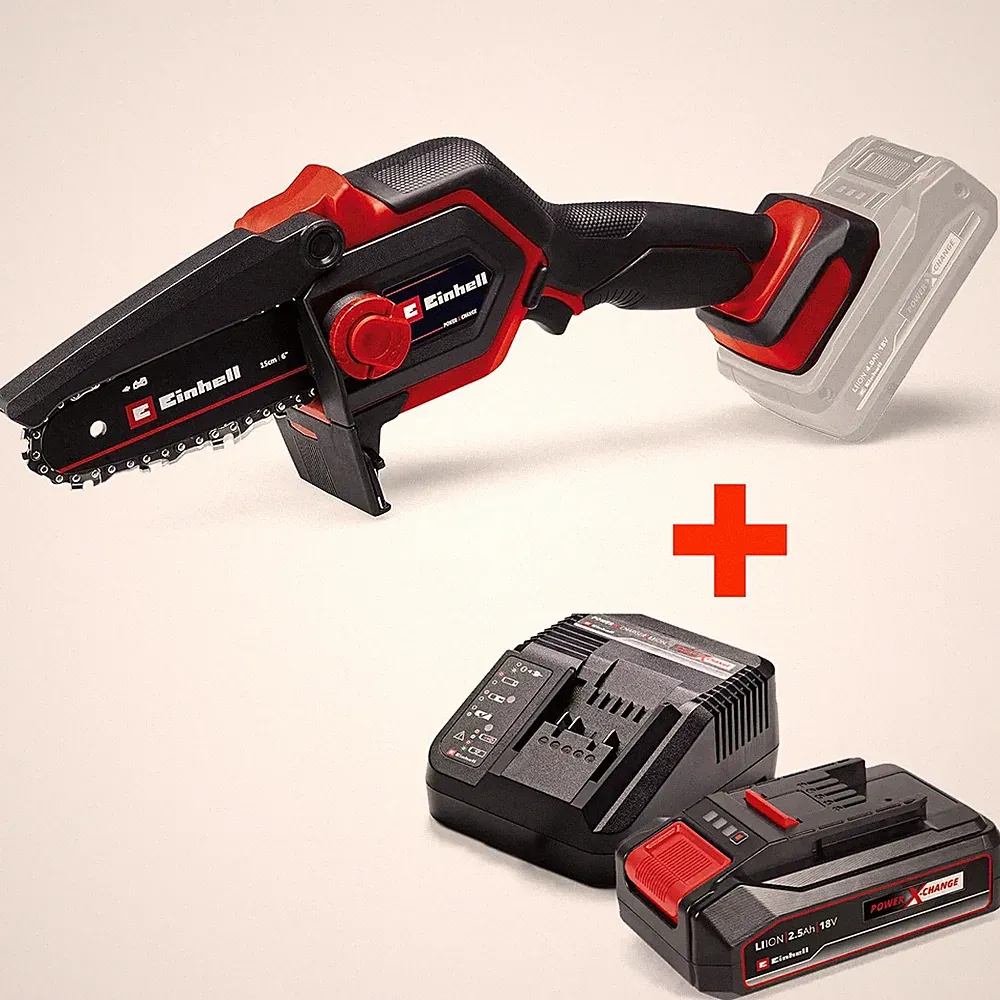 Einhell Akku-Astkettensäge GE-PS 18/15 Li + Akku 2.5Ah Starterkit