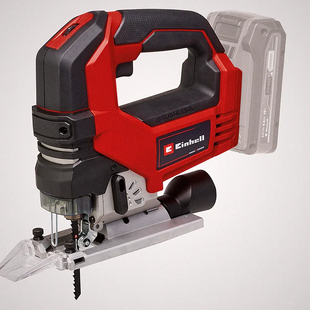 EINHELL Professional Akku-Stichsäge TP-JS 18/135 Li BL - Solo, 18Volt, rot