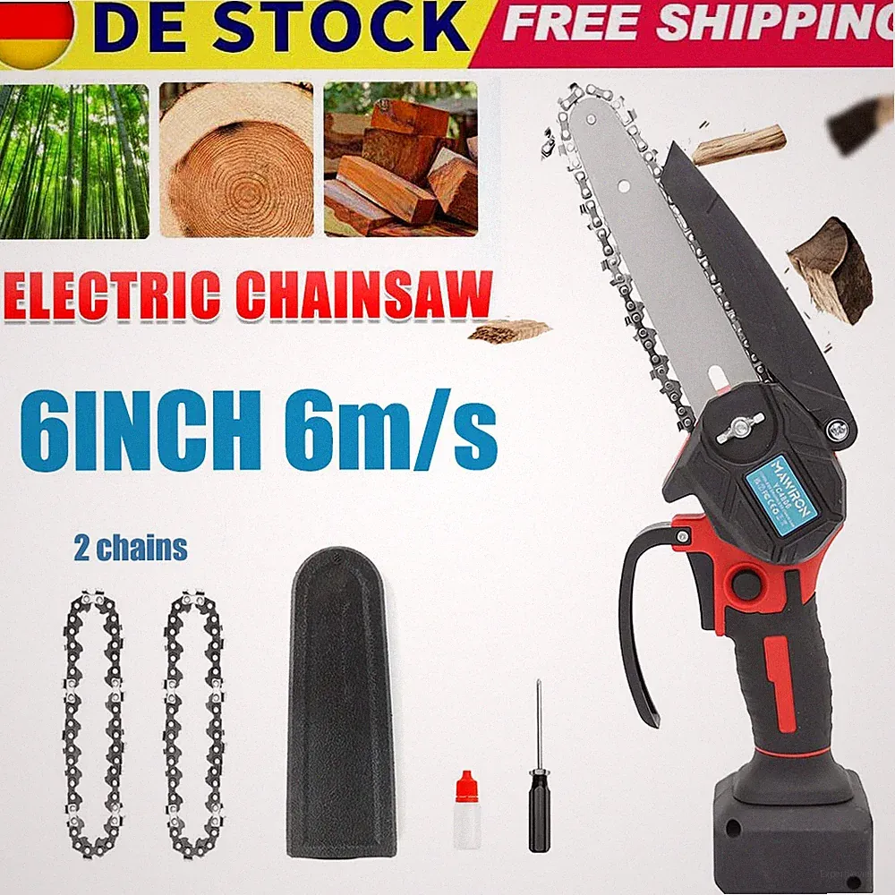 Für 18V Einhell Akku Kettensäge Mini Elektro Motorsäge Handkettensäge X-Change！