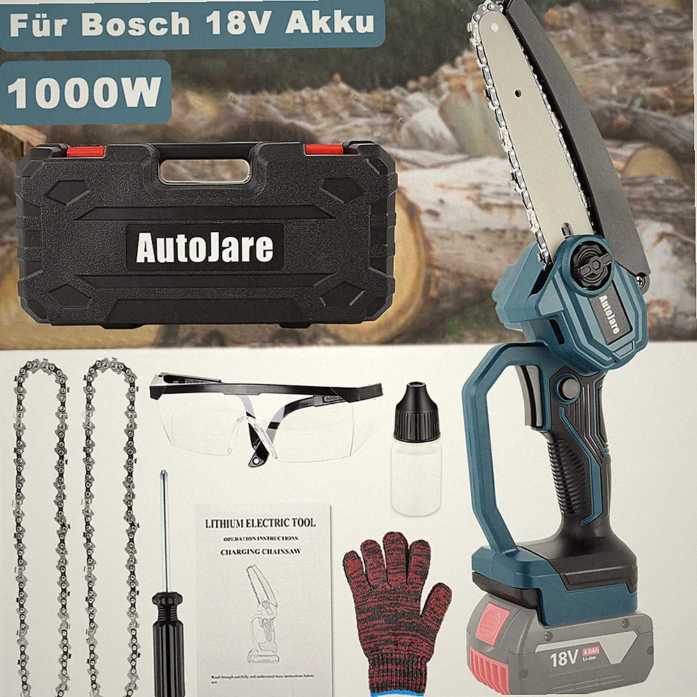 Mini Akku Kettensäge 6Zoll Motorkettensäge Motorsäge Einhandsäge Für 18V Bosch